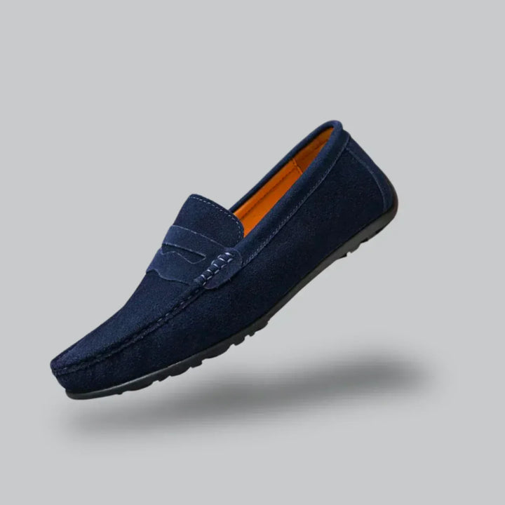 Men’s Classic Suede Loafers | Slip-On Driving Shoes | Lightweight Comfort Sole