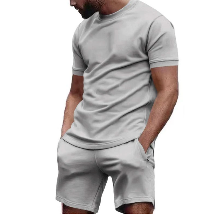 Men's Cotton Lounge Set | Matching T-Shirt & Shorts for Summer Comfort