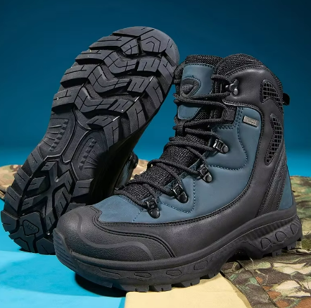 Men’s Waterproof Hiking Boots | High-Top Insulated Trail Footwear | Winter Grip & Support