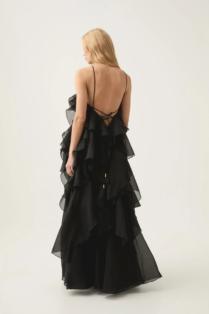 Autumn – Layered Tie-Strap Maxi Dress