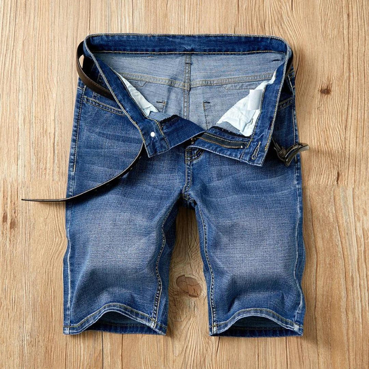 Men’s Denim Shorts | Lightweight Stretch Jean Shorts | Casual 5-Pocket Style