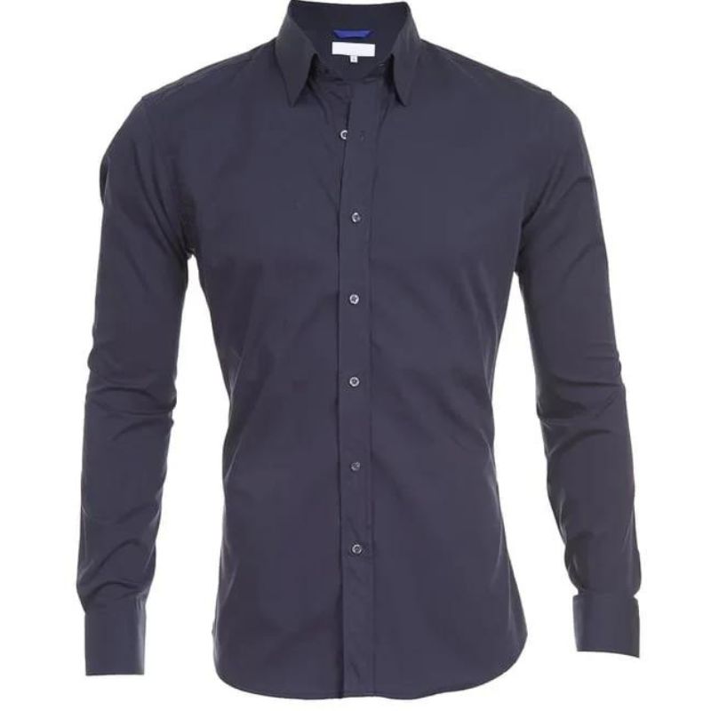 Men’s Stretch Cotton Dress Shirt | Classic Fit Button-Down | Everyday Office Shirt