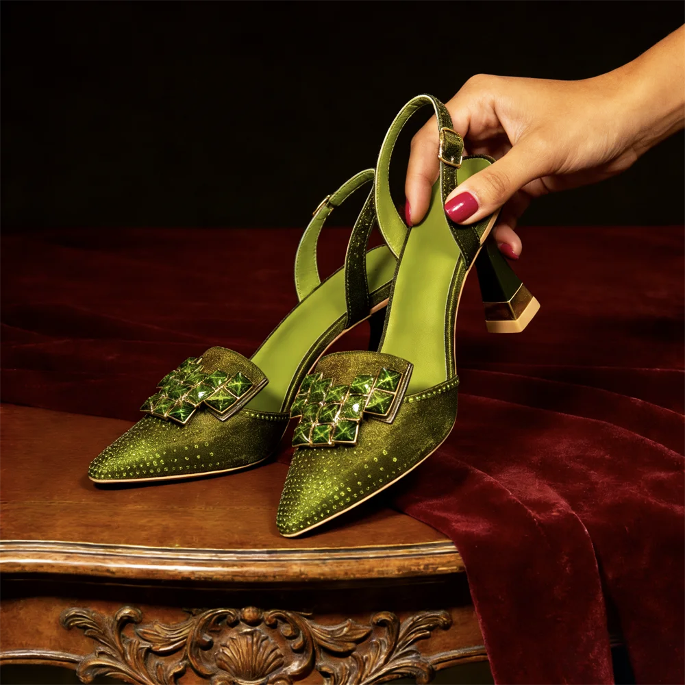 Claudia Gem Kitten Heels