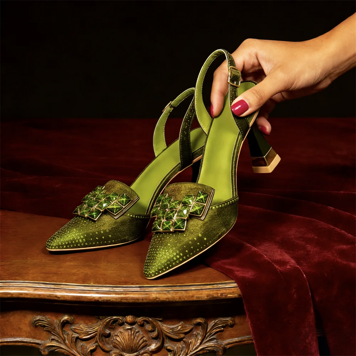 Claudia Gem Kitten Heels
