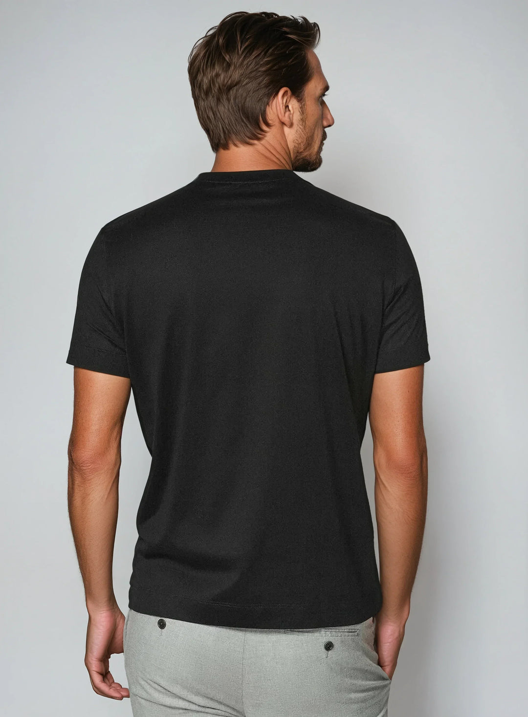 Men's Stretch Crewneck T-Shirt | Minimalist Fit | Soft Cotton Blend