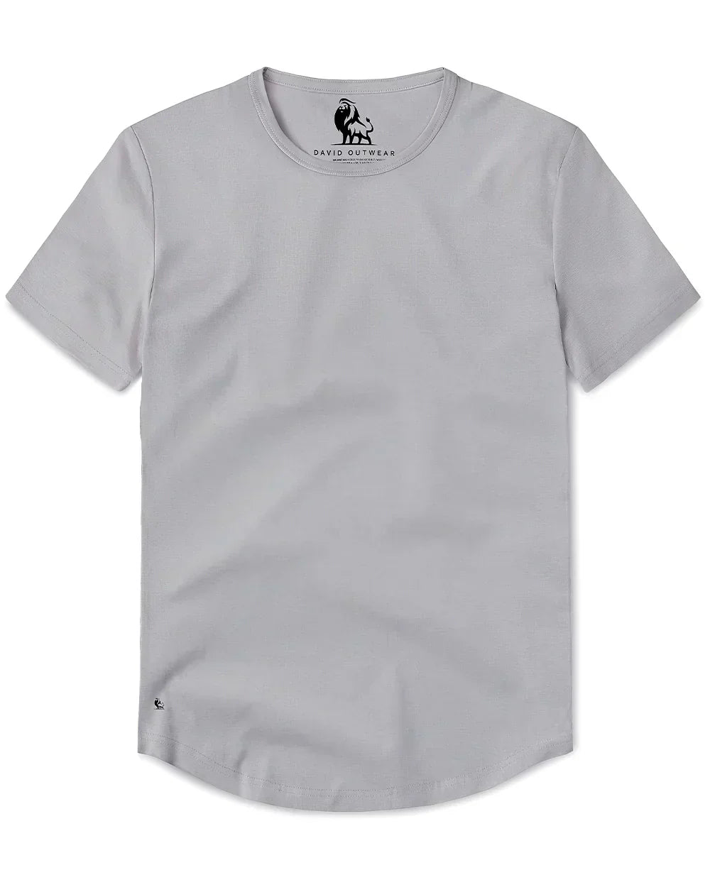 Men’s Premium Curved Hem T-Shirt | Soft Cotton Stretch | Tailored Fit Tee