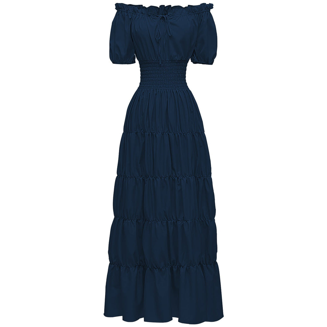 AIZA™ – Classic Corset Long Retro Maxi Dress
