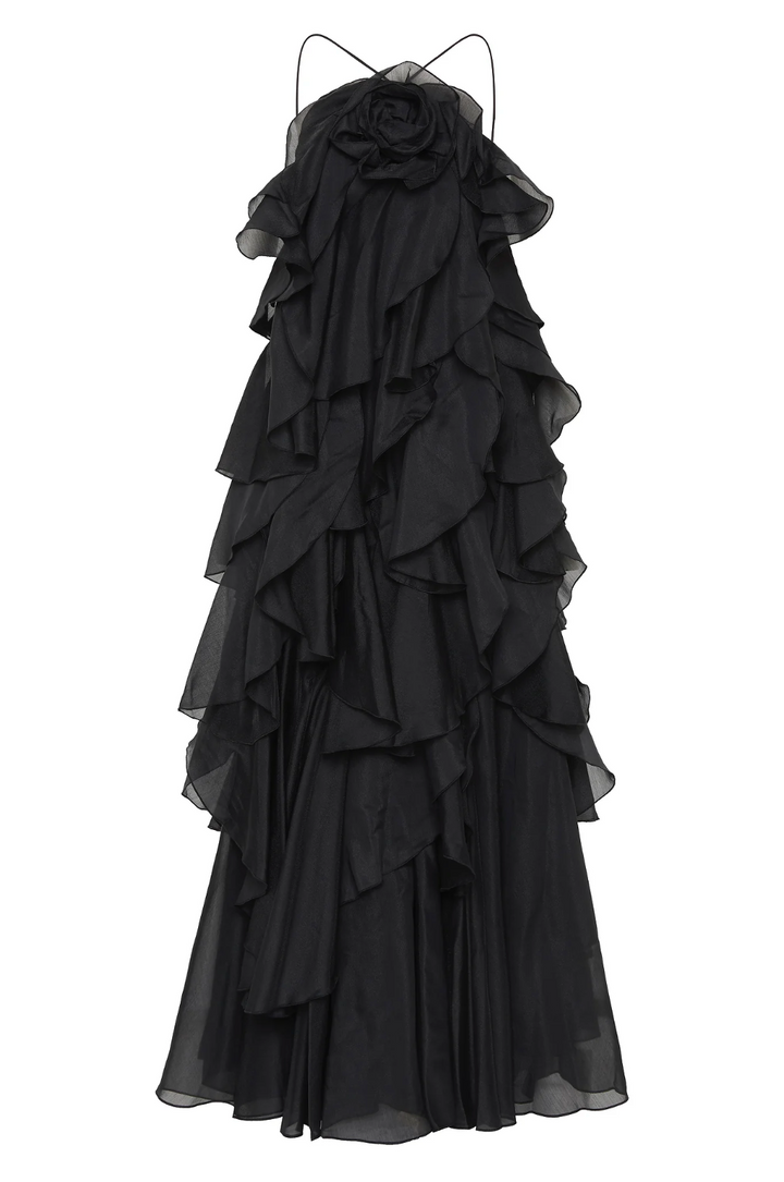 Autumn – Layered Tie-Strap Maxi Dress