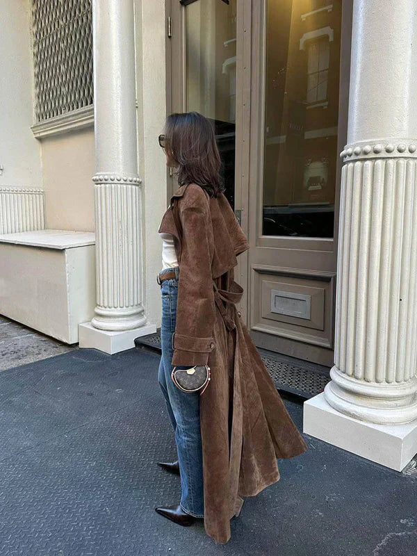 Simone – Elegant Belted Trench