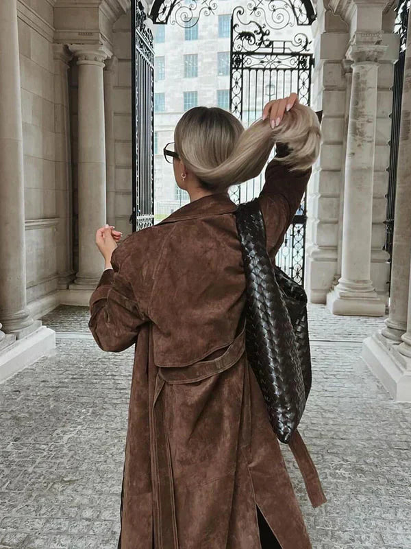 Simone – Elegant Belted Trench