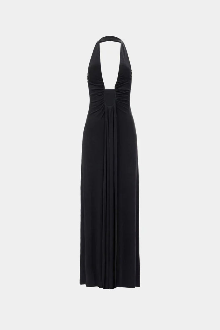 Celeste – Ivory Draped Maxi Dress