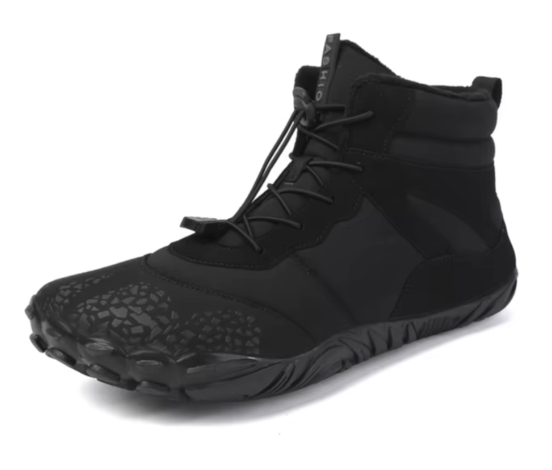 Men's Minimalist Trail Boots | Lightweight High-Top Outdoor Footwear | Barefoot Grip Sole