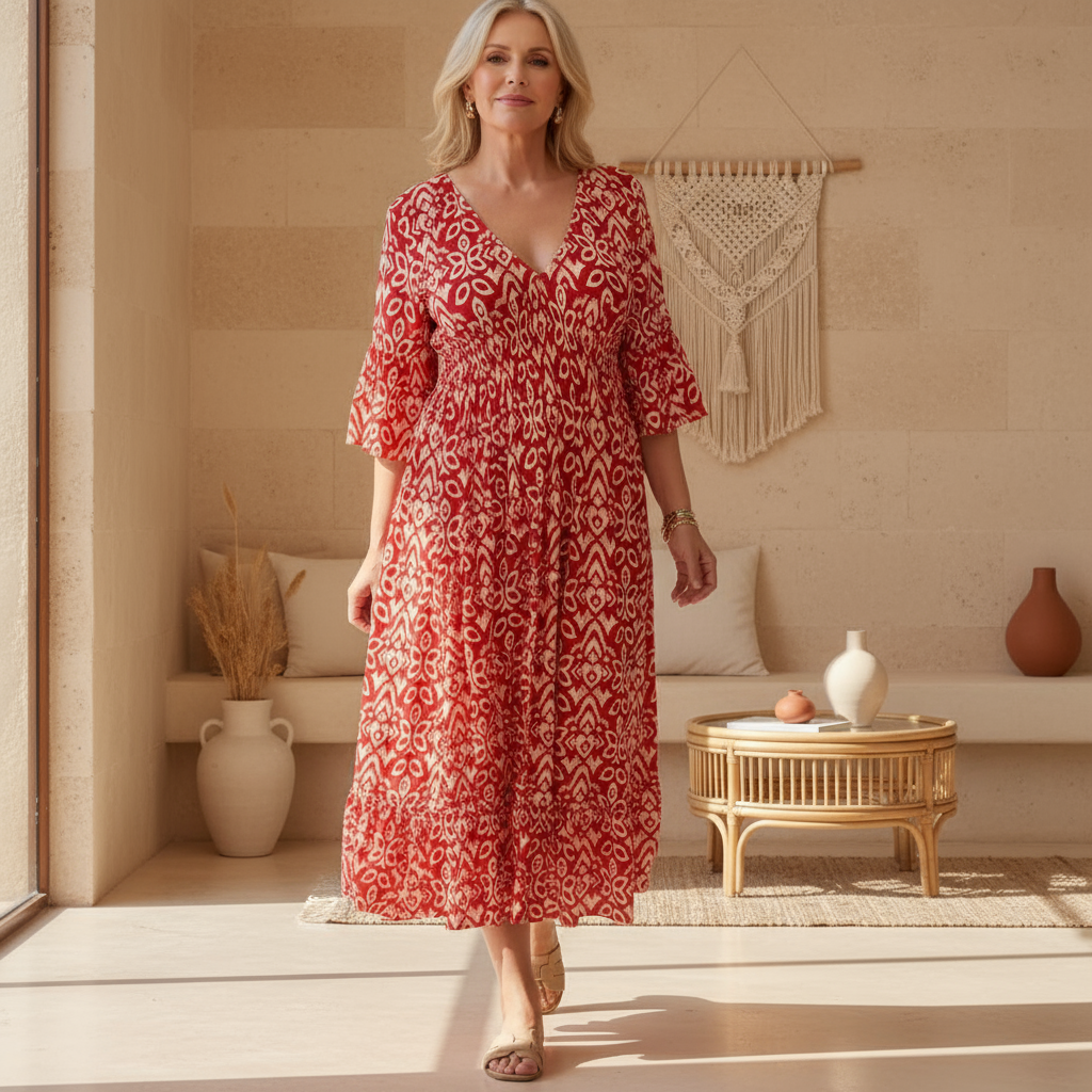 Lacey – Boho Printed Dress