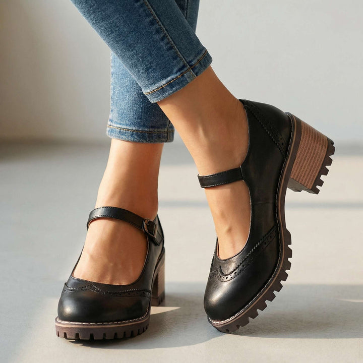 Amelia | T-Strap Mary Jane Heels
