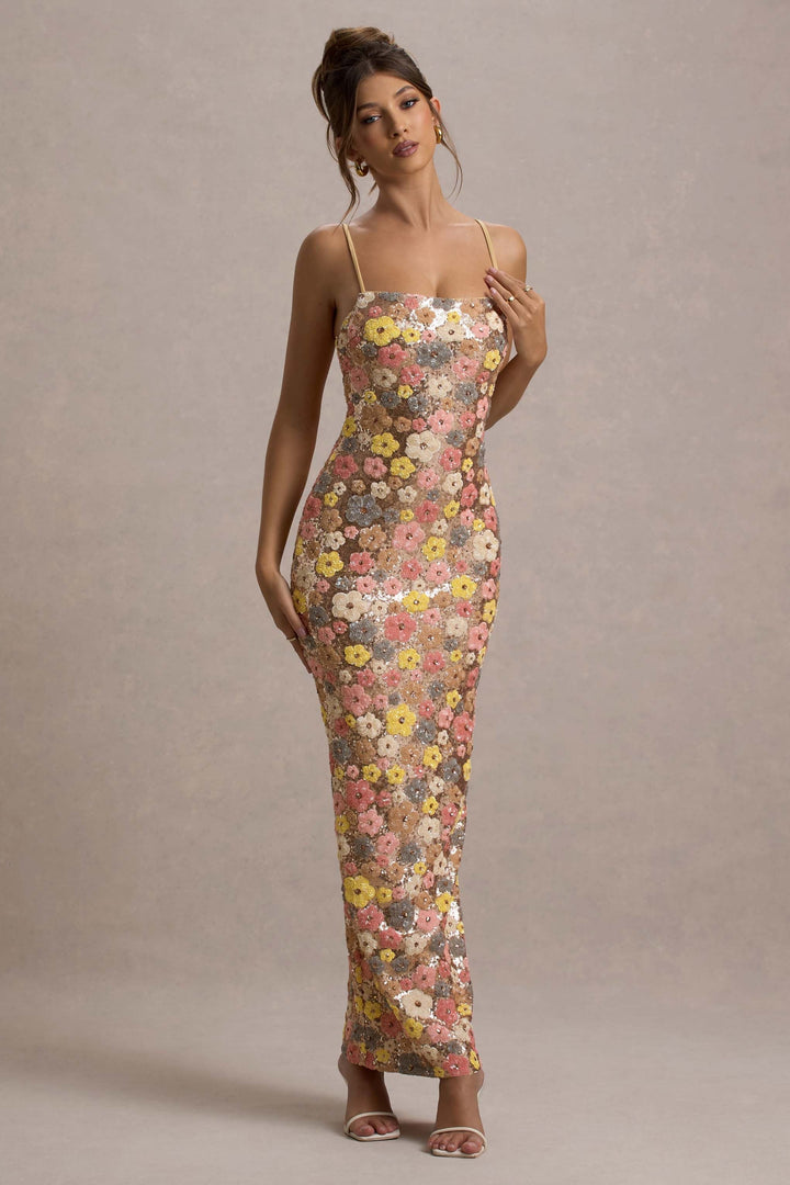 Selene – Pastel Glow Maxi Dress