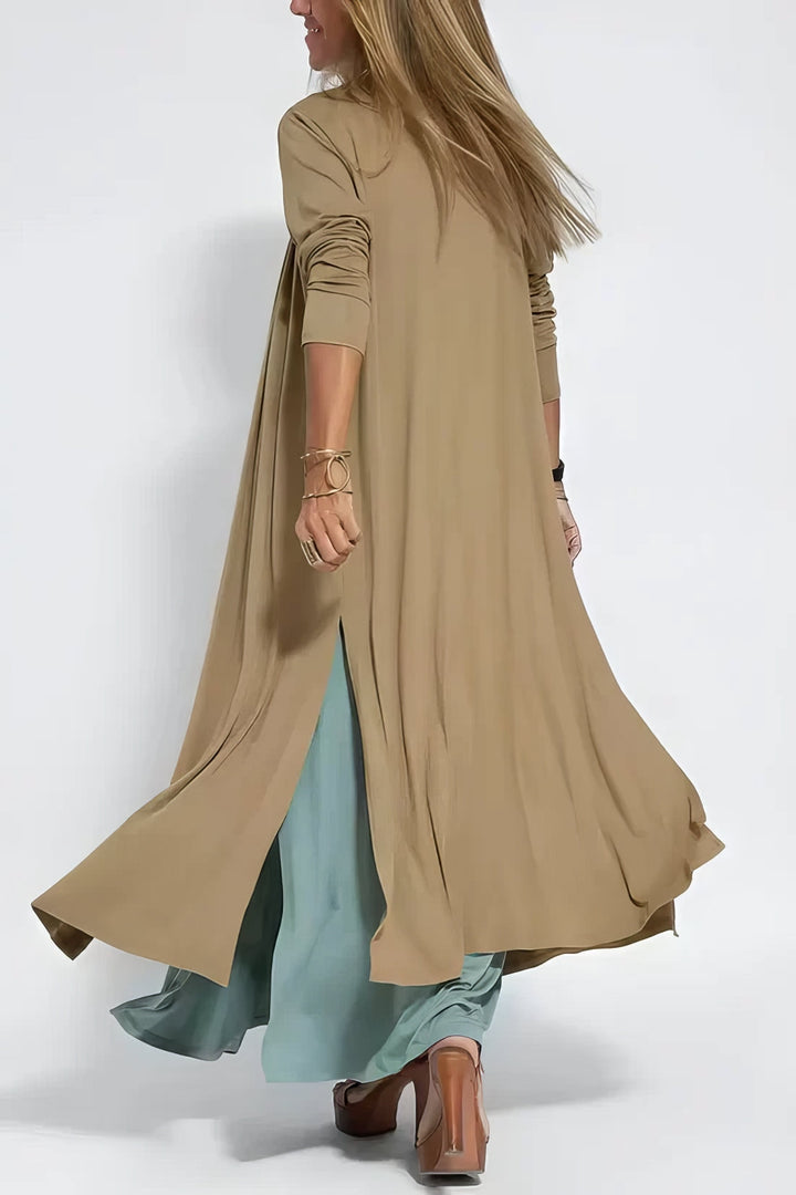 Clodagh – Sculpting Maxi Dress with Free Cardigan